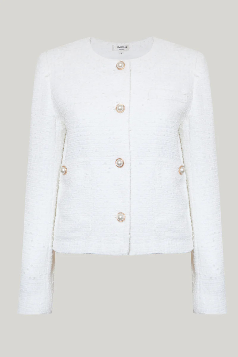 DAMA JACKET WHITE | Jovonna London