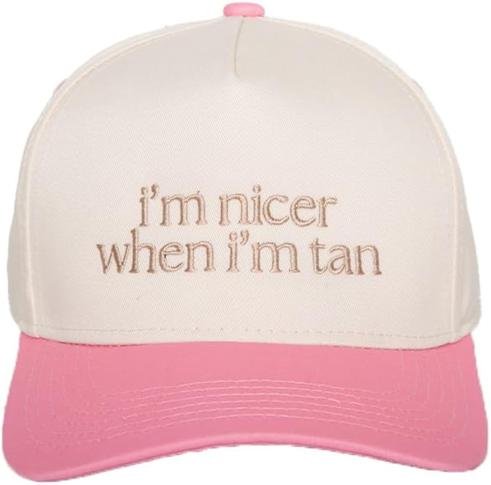 KATYDID I’m Nicer When I’m Tan Vintage Hat - Two-Toned Trucker Hat - Embroidered Vintage Base... | Amazon (US)