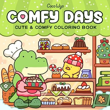 Comfy Days: Coloring Book for Adults and Teens Featuring Super Cute Animal Characters in Cozy Hyg... | Amazon (US)