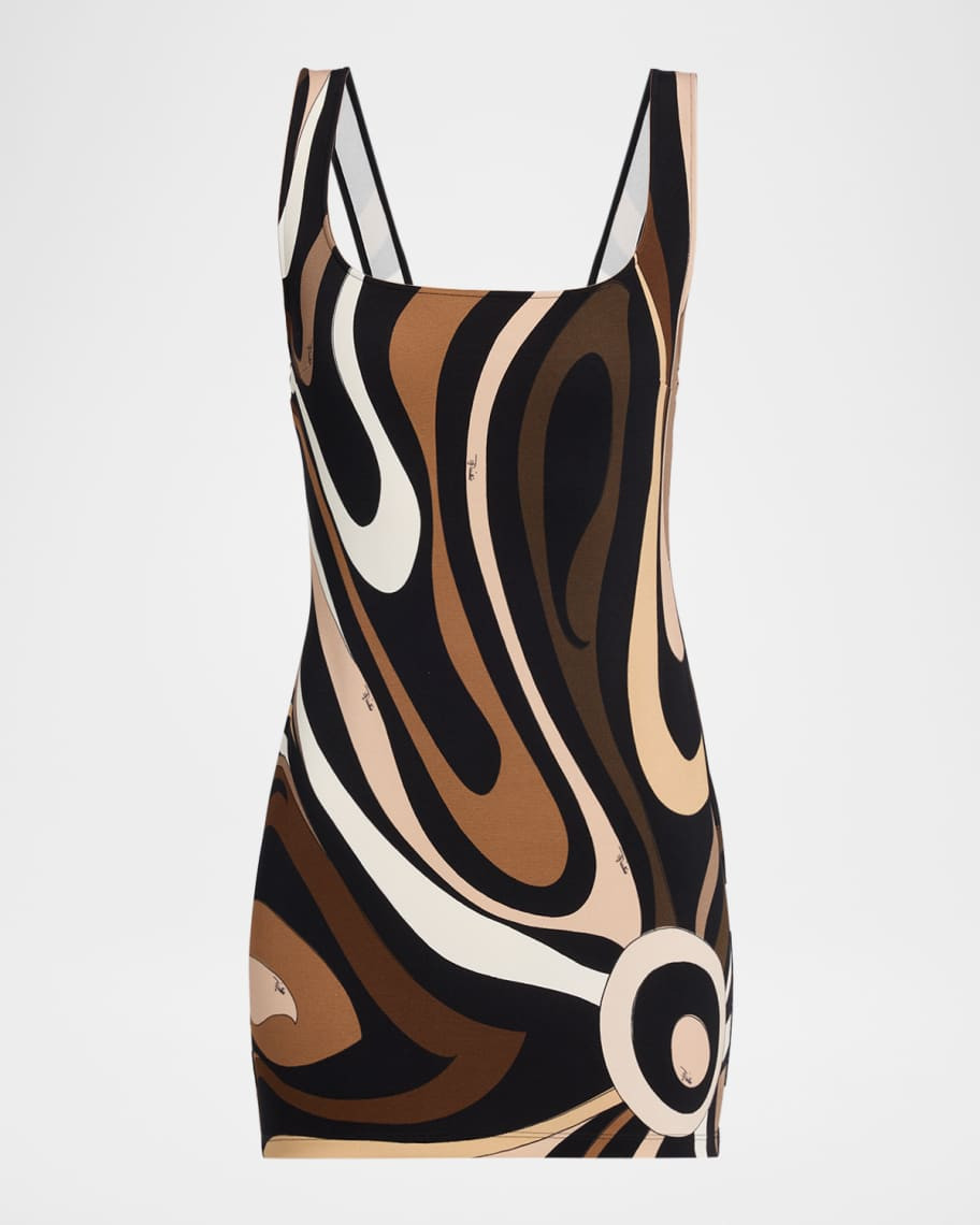 Pucci Marmo Jersey Sleeveless Mini Dress | Neiman Marcus