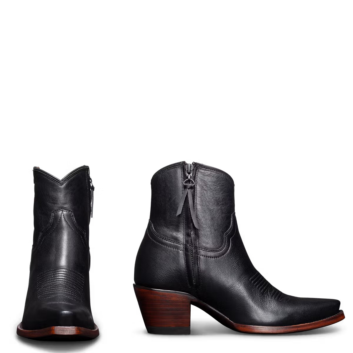 The Daisy in Midnight Cowhide - Women's Bootie | Tecovas | Tecovas