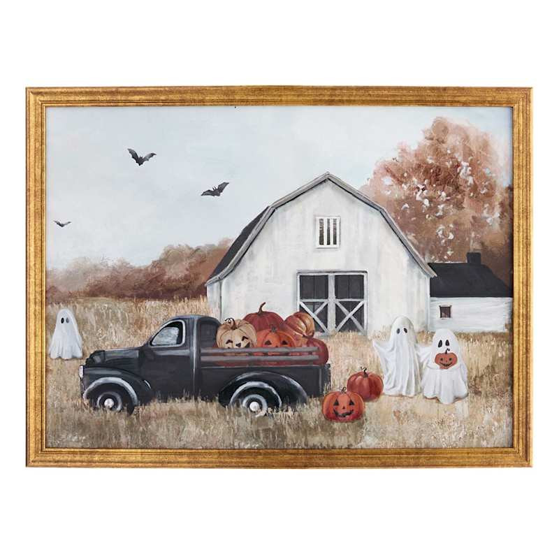 Barn Truck Boo Canvas Wall Art, 12x16 | At Home