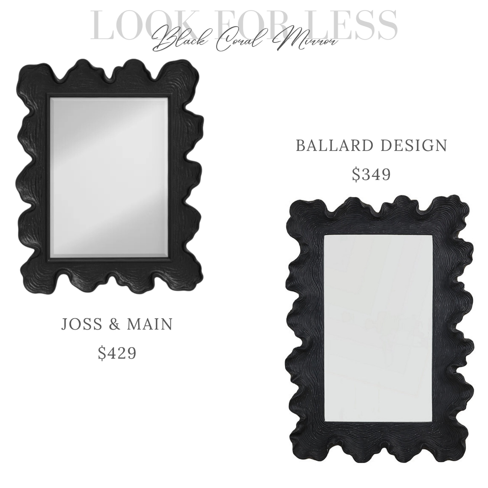 Look for less - Black Sea Coral Rectangle Mirror 

#homedecor #mirror #lookforless

#LTKsalealert #LTKstyletip #LTKhome