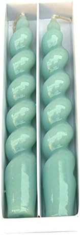 Gedengni Spiral Taper Dinner Candles Conical Stick Candles H 19 cm for Holiday Wedding Party (Blu... | Amazon (US)