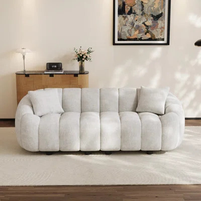 Modern Tufted Upholstered Sofa Comfy Curved Sofa Couch | Wayfair North America