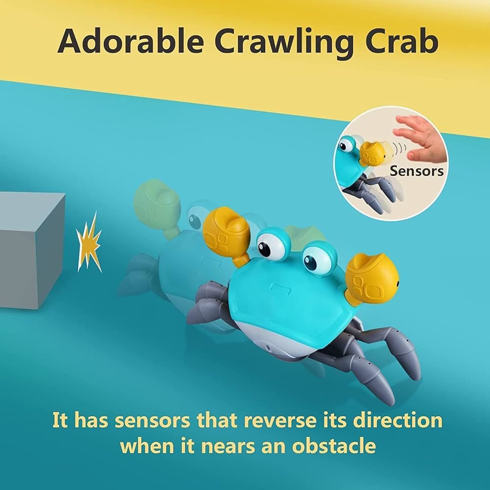 control future Crawling Crab Baby Toy - Infant Tummy Time Toys 3 4 5 6 7 8 9 10 11 12 Babies Boy ... | Amazon (US)