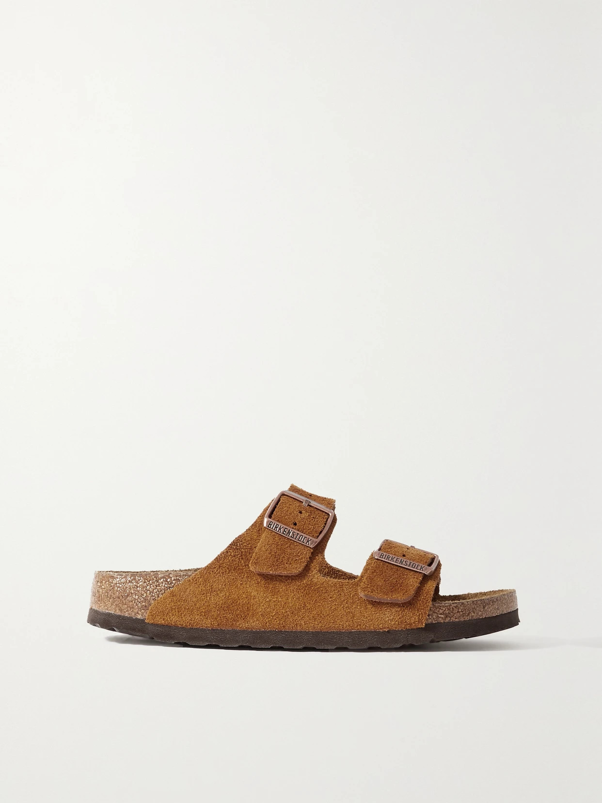 Birkenstock - Arizona Suede Sandals - Brown | NET-A-PORTER (UK & EU)