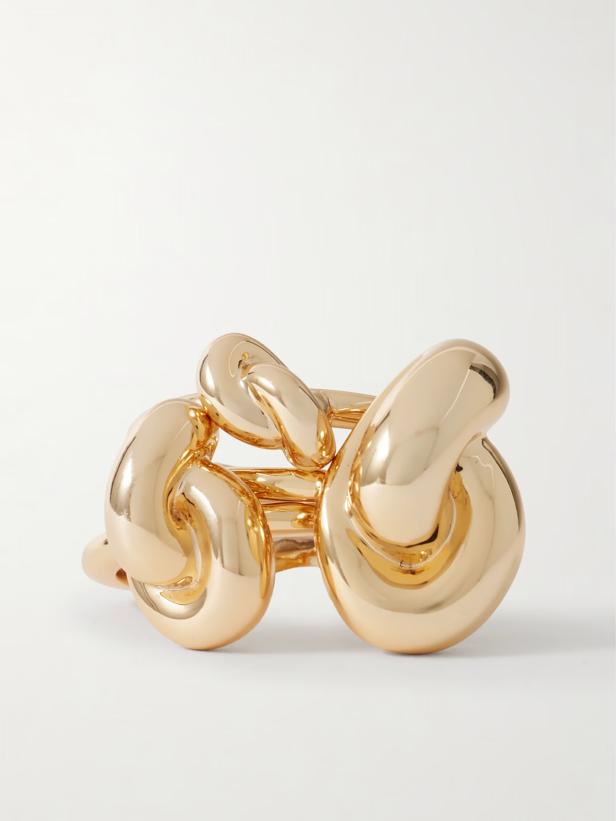 Jennifer Fisher - Knot Set Of Three Gold-plated Rings - 6 | NET-A-PORTER (UK & EU)