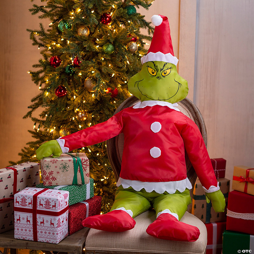 27" x 50" Dr. Seuss™ Stuff-A-Grinch Polyester Christmas Decoration | Oriental Trading Company