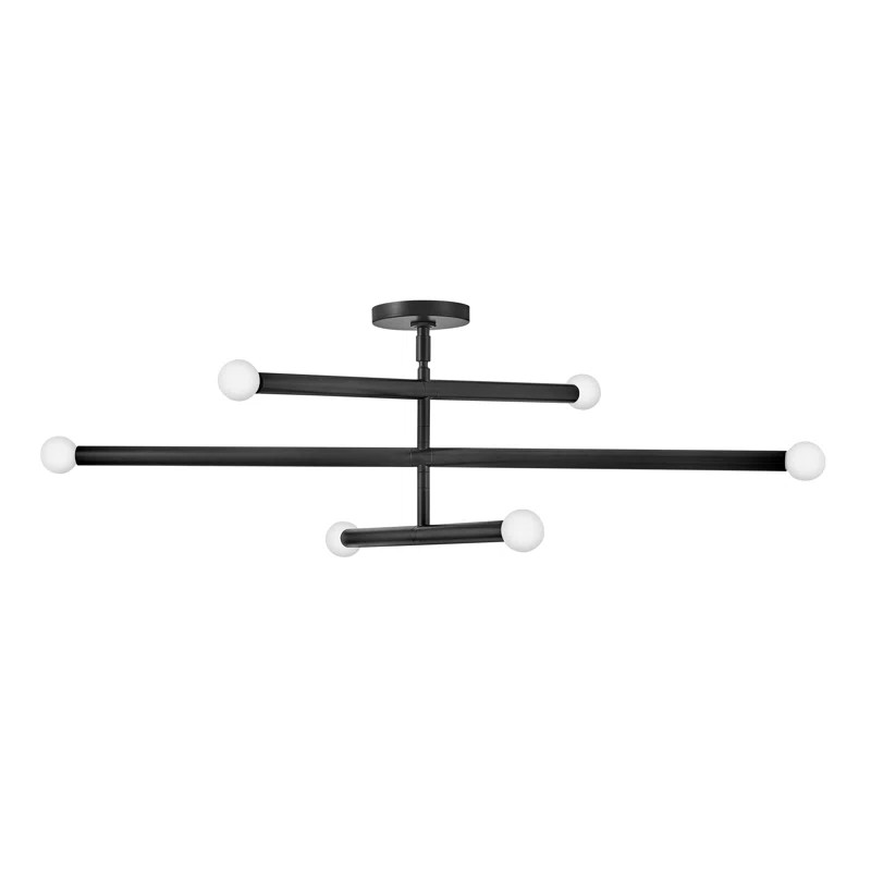 Jamir 6 - Light Dimmable Sputnik Modern Linear Chandelier | Wayfair North America