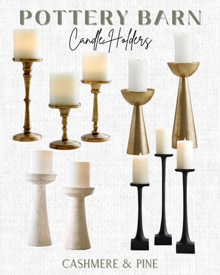 Pottery Barn candle holders. Incorporate tapers in your centerpiece to set the table with relaxed elegance.

Taper candles, pillar candles, votives, frameless candles, table top decor, table scapes 

#LTKsalealert #LTKhome #LTKFind