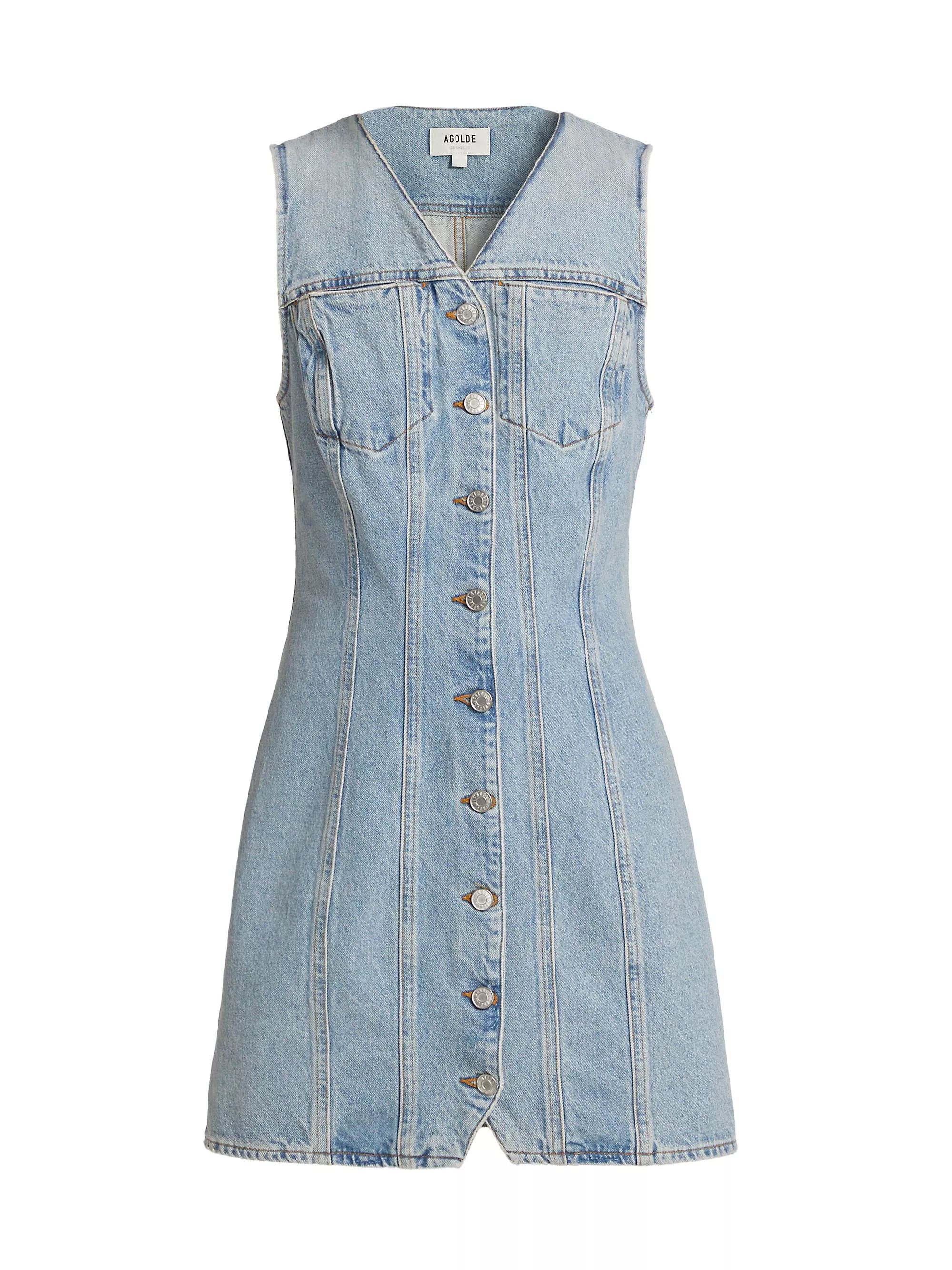 Trina Denim Sleeveless Minidress | Saks Fifth Avenue