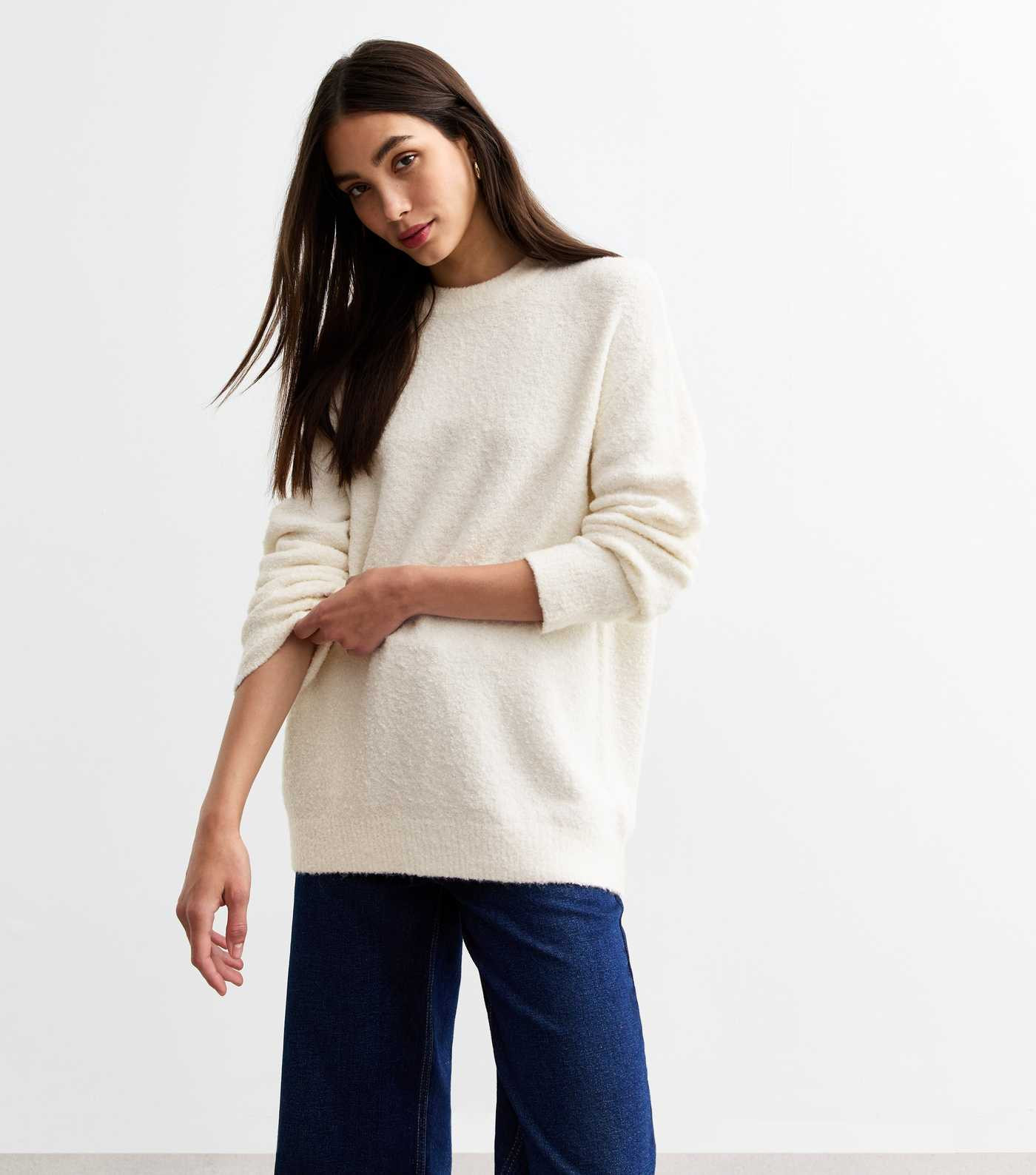 Off White Teddy Texture Knit Jumper
						
						Add to Saved Items
						Remove from Saved Items | New Look (UK)