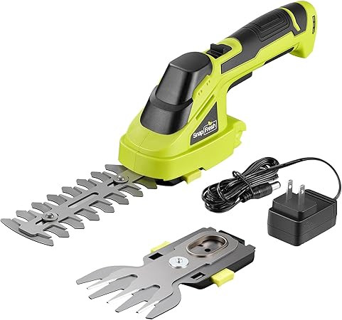 SnapFresh BBT-GT03 Cordless Grass Shears 9.25-Inch Hedge Trimmer 3.26-Inch, 2-in-1 Grass Shear He... | Amazon (US)