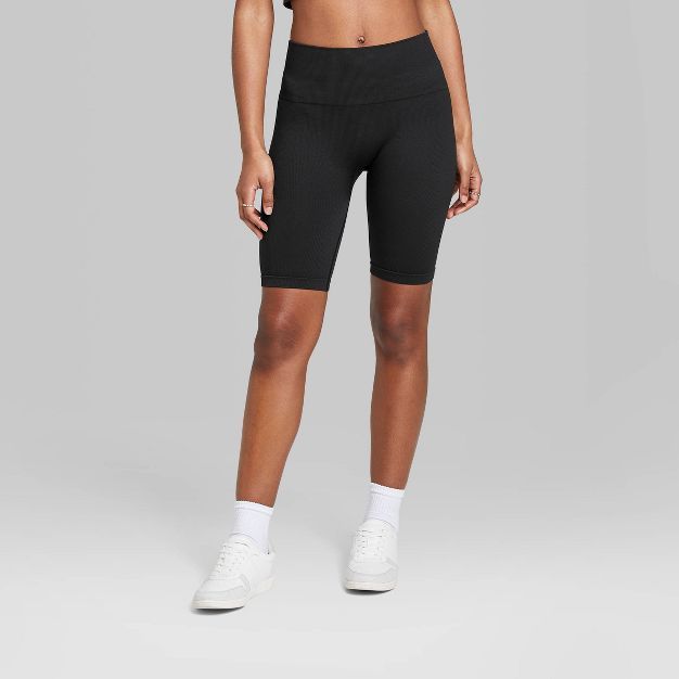 Women's High-Rise Seamless Bike Shorts - Wild Fable™ | Target