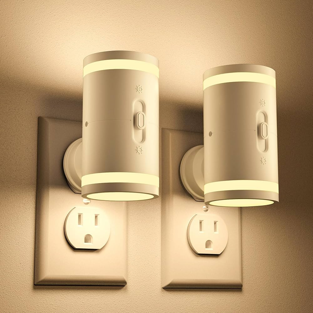 KINDEEP Night Light, Night Lights Plug into Wall with Dusk to Dawn Sensor, Soft White 3000K, 5-12... | Amazon (US)