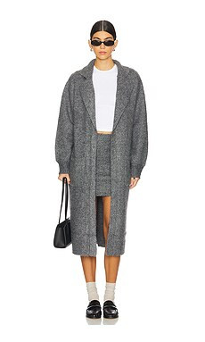 Steve Madden Marl Cardigan in Charcoal Heather from Revolve.com | Revolve Clothing (Global)