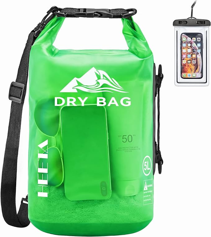 HEETA Dry Bag Waterproof for Women Men, 5L/10L/20L/30L/40L Roll Top Lightweight Dry Storage Bag B... | Amazon (US)