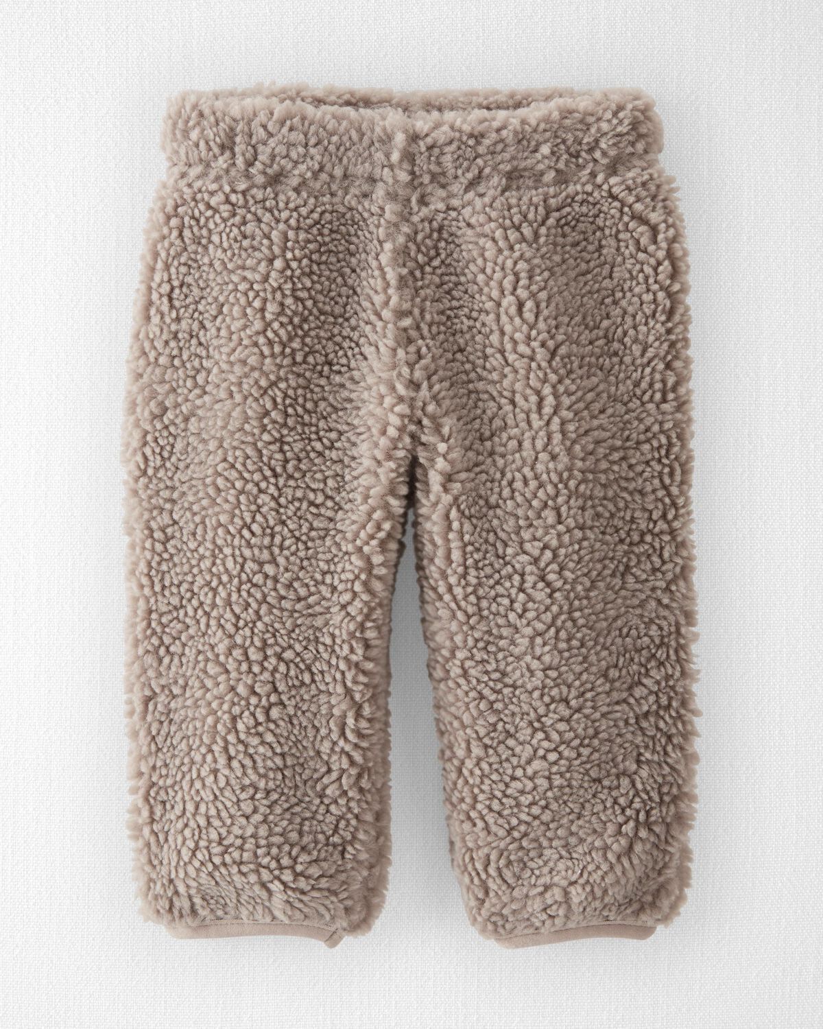 Washed Taupe Baby Recycled Sherpa Pants | carters.com | Carter's