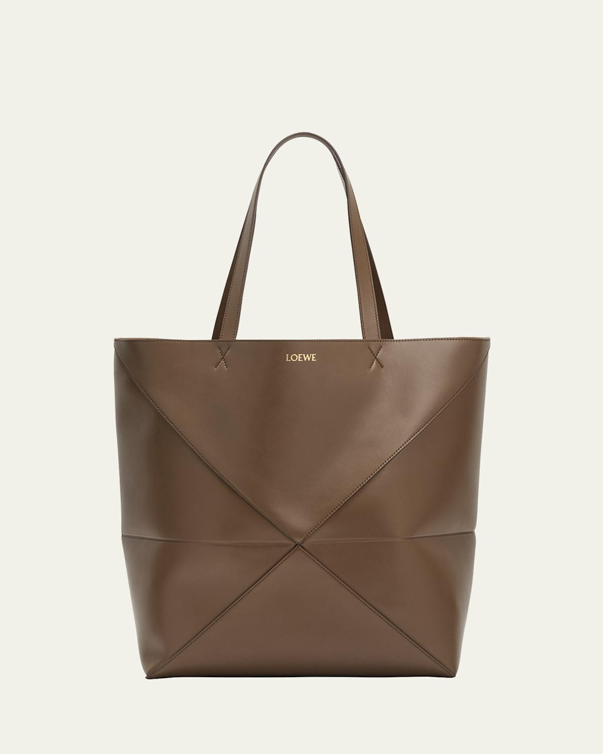 Puzzle Fold Large Tote Bag in Shiny Leather | Bergdorf Goodman