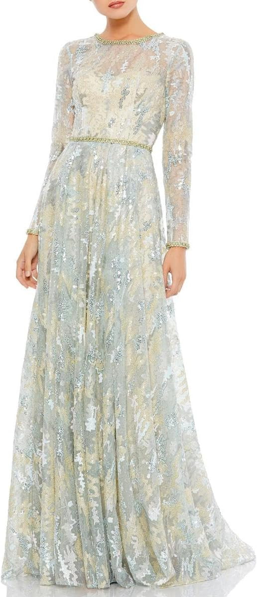 Womens Sequined Maxi Evening Dress | Amazon (US)