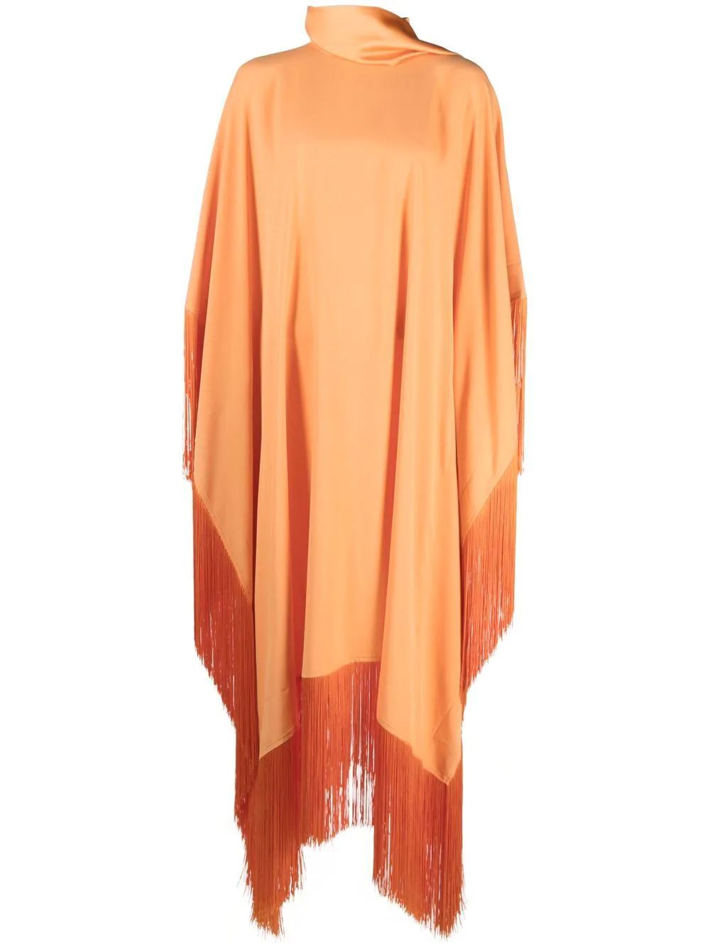 Taller Marmo Fringed Draped Long Dress - Farfetch | Farfetch Global