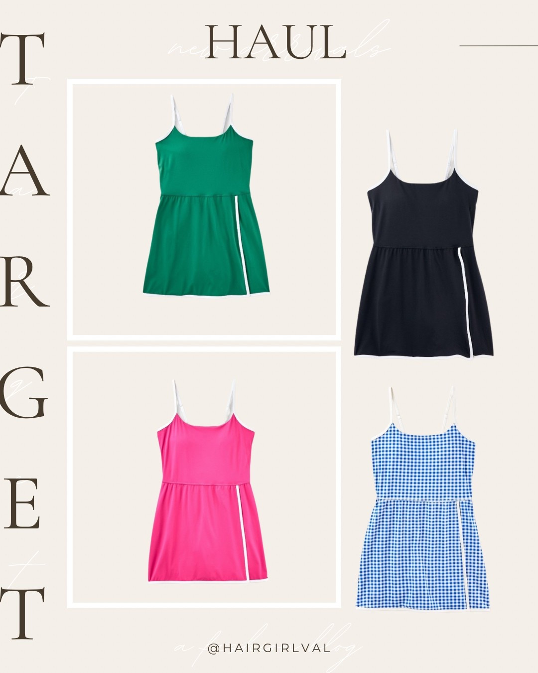 These cute active dresses have finally landed online !! 

Obsessed is an understatement—when the fit is this good, you grab every color! These Target active dresses are giving sporty, comfy and cute all at once. Perfect for errands, tennis-core moments, or just living your best life in style.

Snag them before they sell out!

Shop my haul on LTK: [@hairgirlval]
#TargetStyle #LTKFinds #SummerHaul #ActivewearStyle #TargetRunAndDone #HairGirlValStyle

#LTKTravel #LTKActive #LTKMidsize