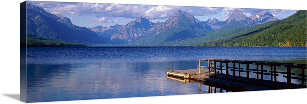 Pier Lake McDonald Glacier National Park MT | Great Big Canvas - Dynamic