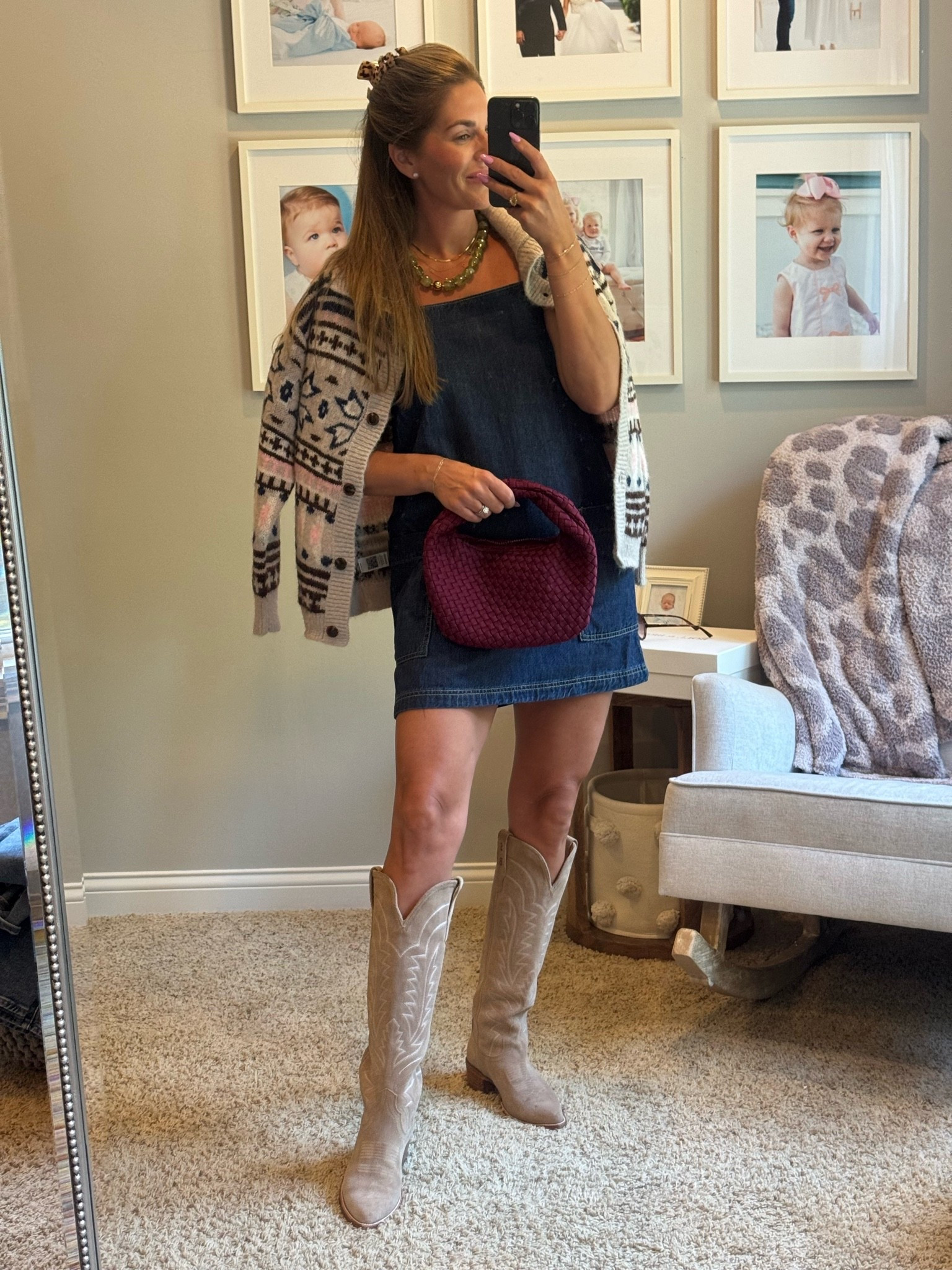 Target sale | denim jumper | fall outfit | tecovas boots | denim style

#LTKootd #LTKmomlife #LTKdayinmylife