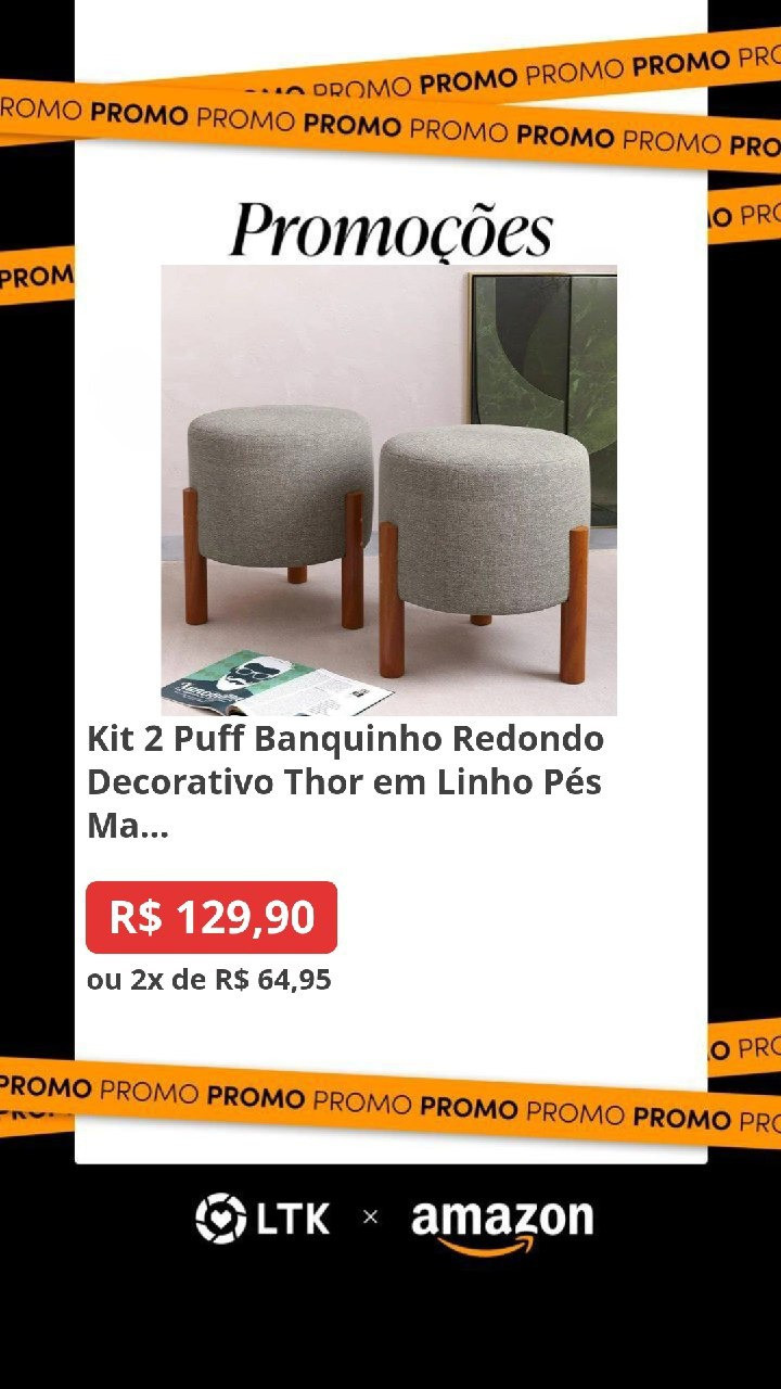 Esse kit com 2 puffs pra enfeitar sua sala com precinho especial! Corre que acaba rapidinho!!!#TeoriaNaPratica2Ltk

#LTKhome #LTKsalealert #LTKbrasil
