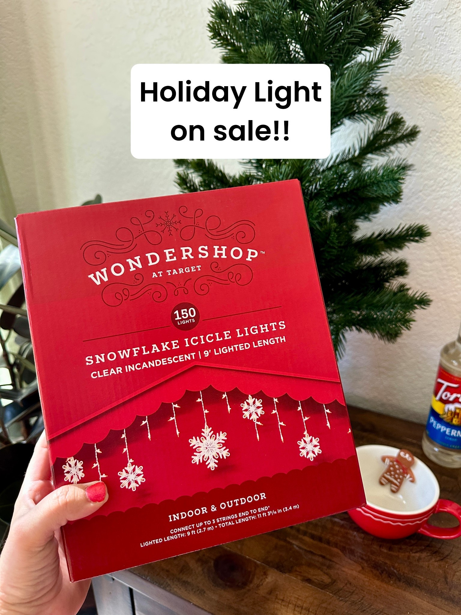 Holiday lights are 40% off at Target today ✨🎄
I grabbed these snowflake icicle lights from Wondershop and they’re exactly what I needed for my whimsy Christmas hallway idea! Thinking twinkly snowflakes, garland, and a touch of magic for the kids to walk through every night. ❄️

Tap to shop while they’re on sale, I have a feeling these won’t last long! 🤍

#LTKHoliday #TargetFinds #CozyChristmas #ChristmasDecor #LTKHome #WhimsicalHolidayDecor

#LTKHoliday #LTKSeasonal #LTKSaleAlert