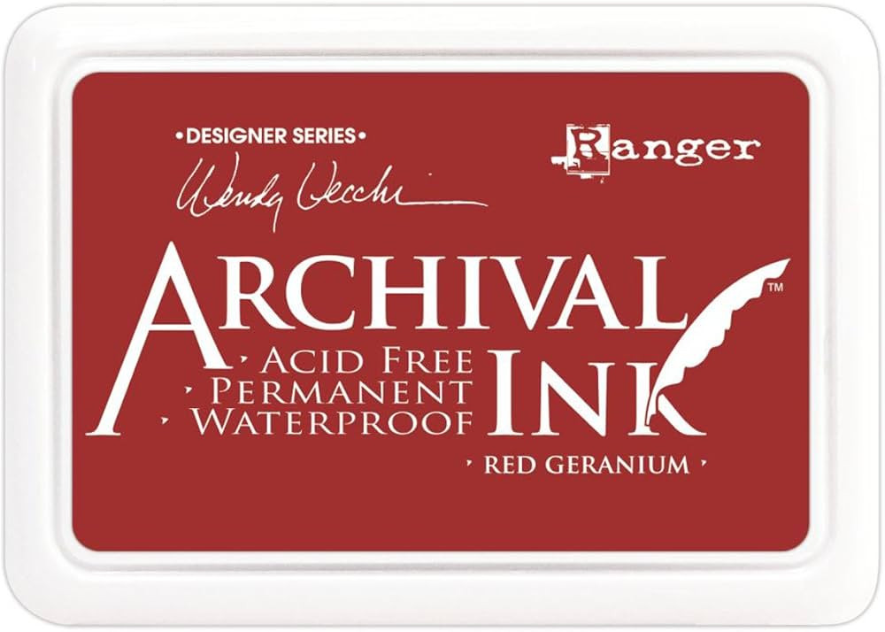 Ranger Archival Ink Pads Designer Series - Red Geranium | Amazon (US)