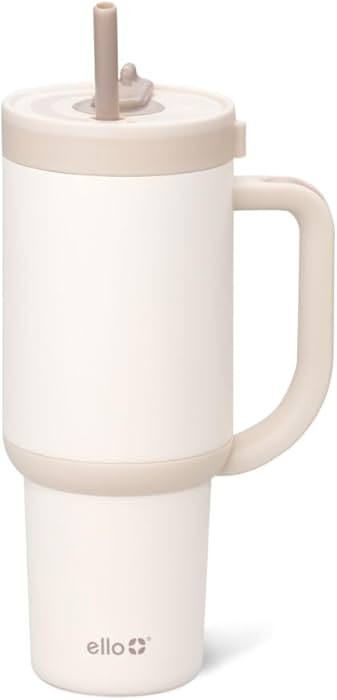 Ello Oasis Tumbler with Handle & Retracting Straw | Reusable Insulated Stainless Steel Cup 100% L... | Amazon (US)