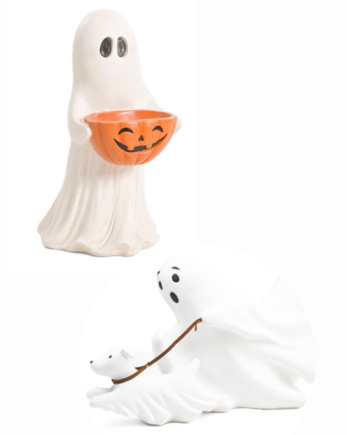 Large 24” ghost statues. The ghost walking dog one went viral in previous years but I think the trick or treating ghost is my new fave! Outdoor safe too! I love that we are seeing Halloween in June!

#LTKHome #LTKSeasonal