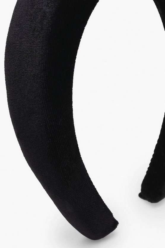 Velvet Padded Headband | Boohoo.com (US & CA)