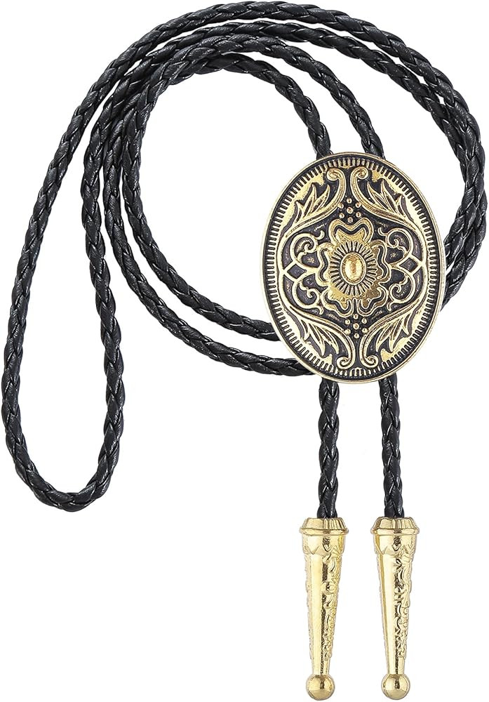 GelConnie Floral Bolo Tie for Men Womens Bolo Tie Necklace Native American Black Men's Bolo Ties ... | Amazon (US)