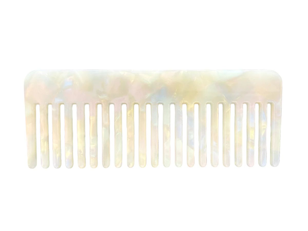 White Marble Comb | Heatless Hair