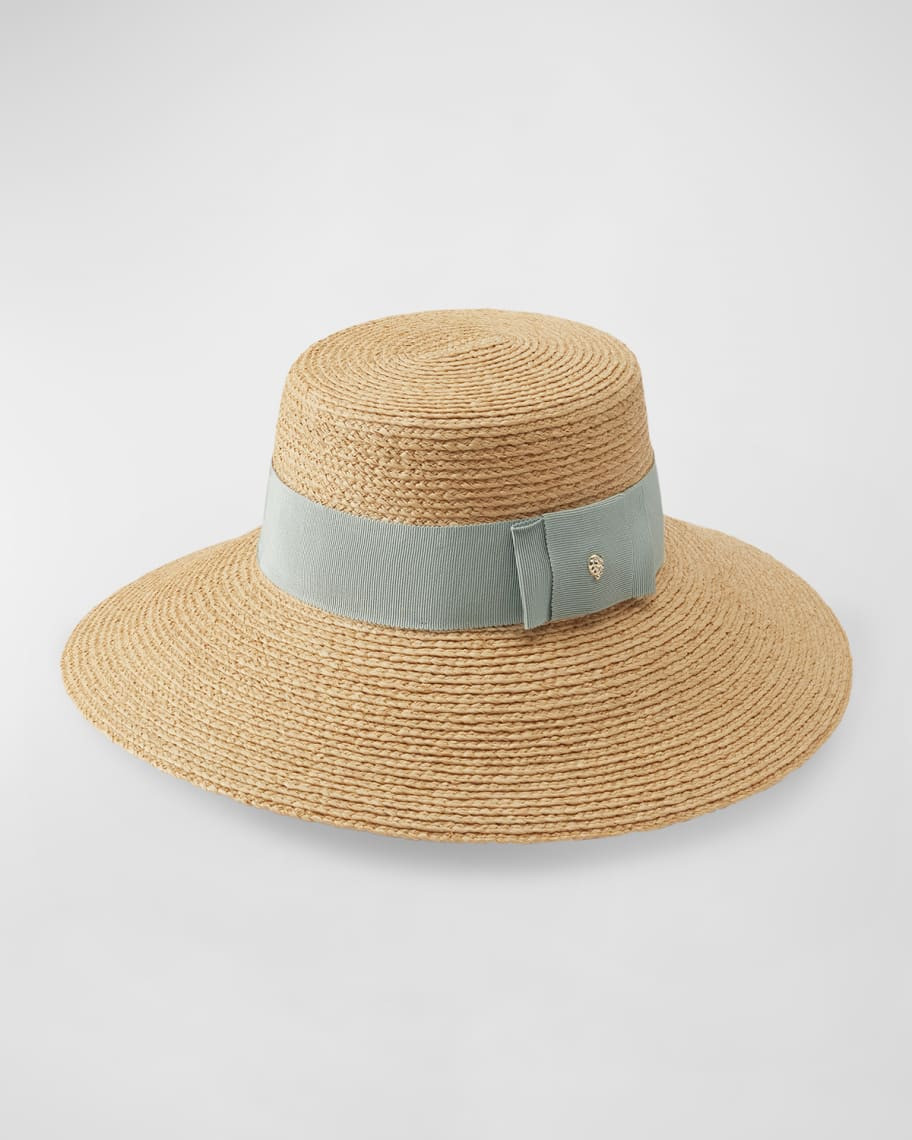 Helen Kaminski Easton Raffia Structured Hat | Neiman Marcus