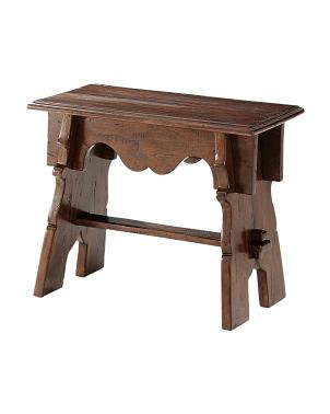 22x12x18 Khaya Wood Antique Joints Bench | TJ Maxx