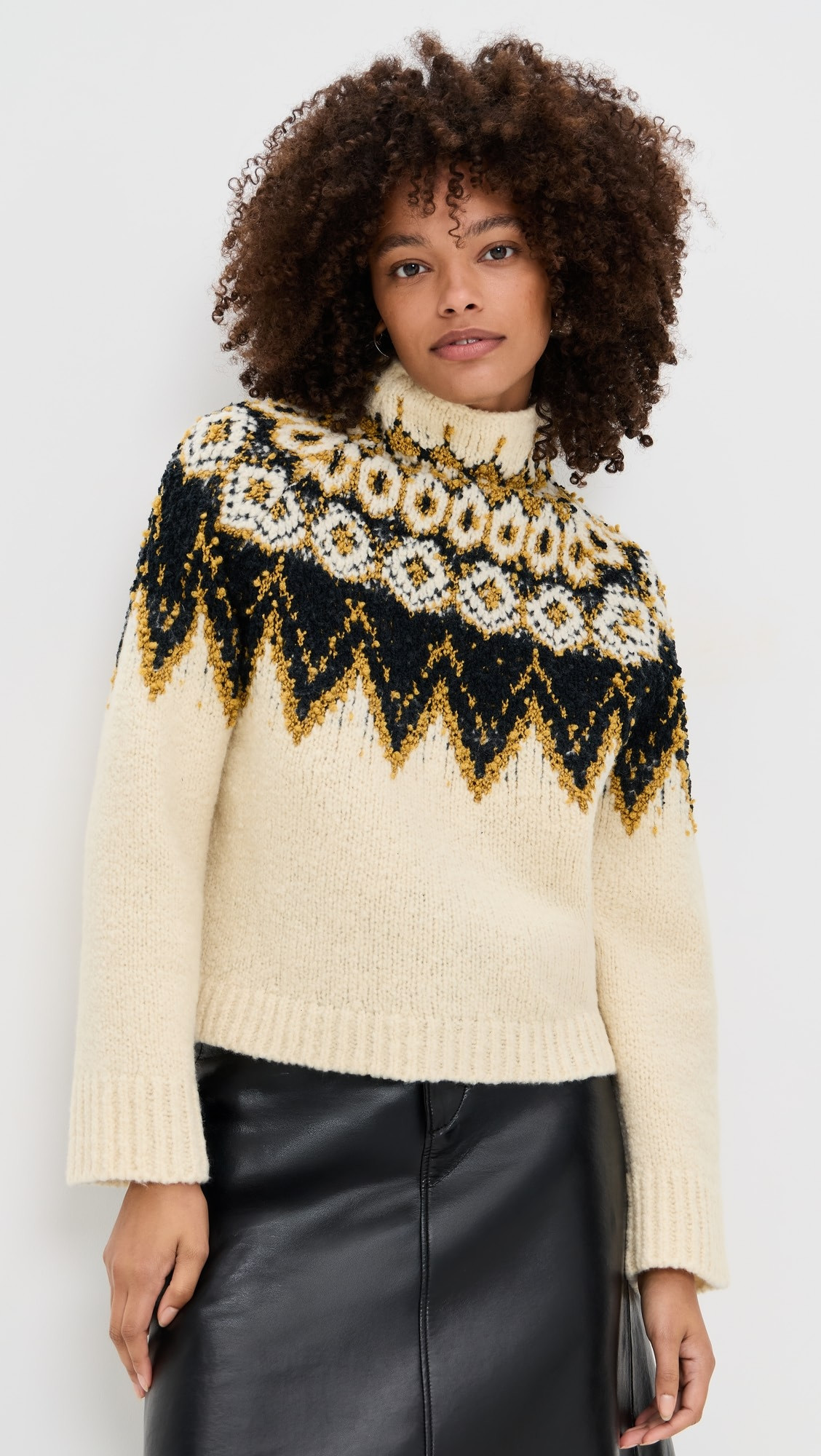 Lizzy Sweater in Textured Fair Isle | Shopbop
