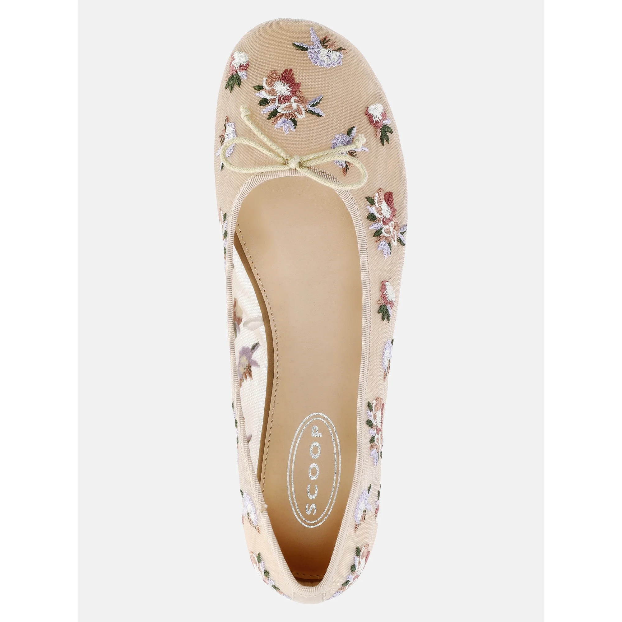 Scoop Women's Floral Mesh Ballet Flats | Walmart (US)