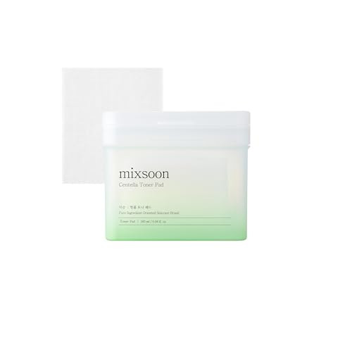 mixsoon Centella Asiatica Toner Pad,Soothing, Hydration, Centella Extract, Gauze Pad, (180ml/ 6.08fl.oz/ 120 Sheets) | Amazon (US)