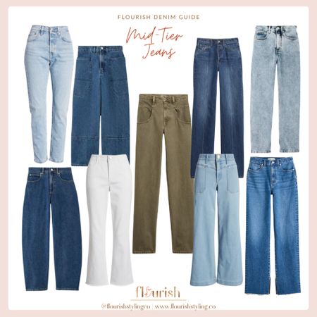 Cut through the endless cycle of trial and error in denim shopping. Our mid-range selections are meticulously chosen for their unbeatable blend of quality, style, and value, ensuring you get the best without the stress. 
#favoritejeans #denim #weekend

#LTKmidsize #LTKSeasonal #LTKstyletip