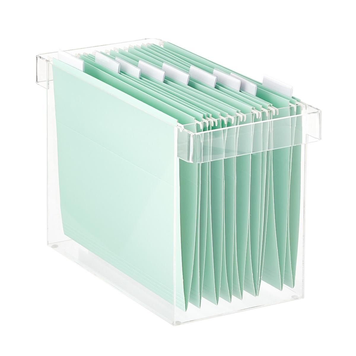 Luxe Acrylic Desktop File | The Container Store