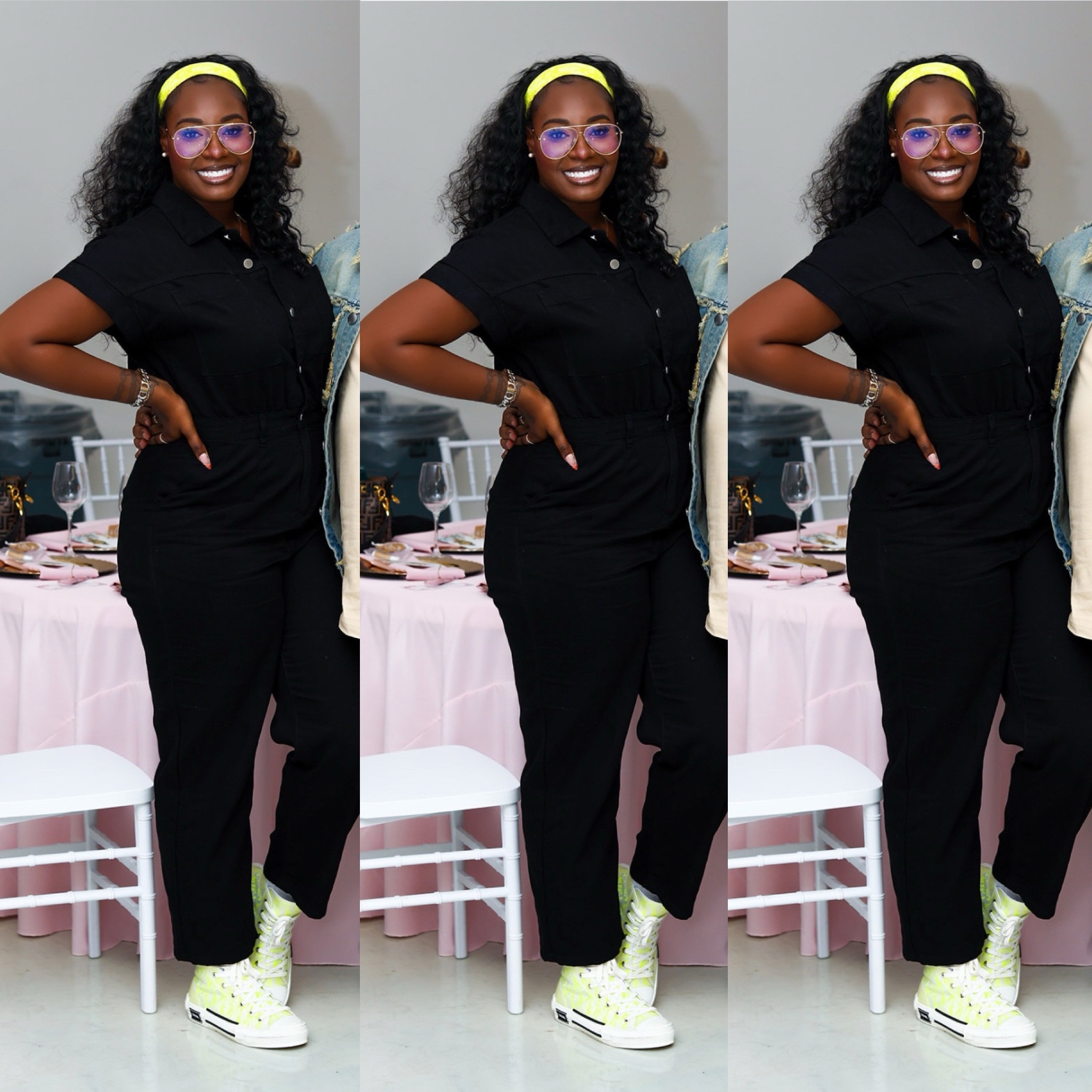 This Amazon jumpsuit fits absolutely amazing. I paired it with my Dior sneakers and headband to match. Giving a pop of lime green 🤌🏾 
Shop this look 🤩

#LTKFindsUnder100 #LTKMidsize #LTKStyleTip