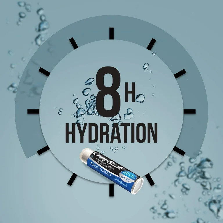 ChapStick Lip Moisturizer and Skin Protectant Lip Balm Tube, Original Flavor, Sunscreen, SPF 15, ... | Walmart (US)