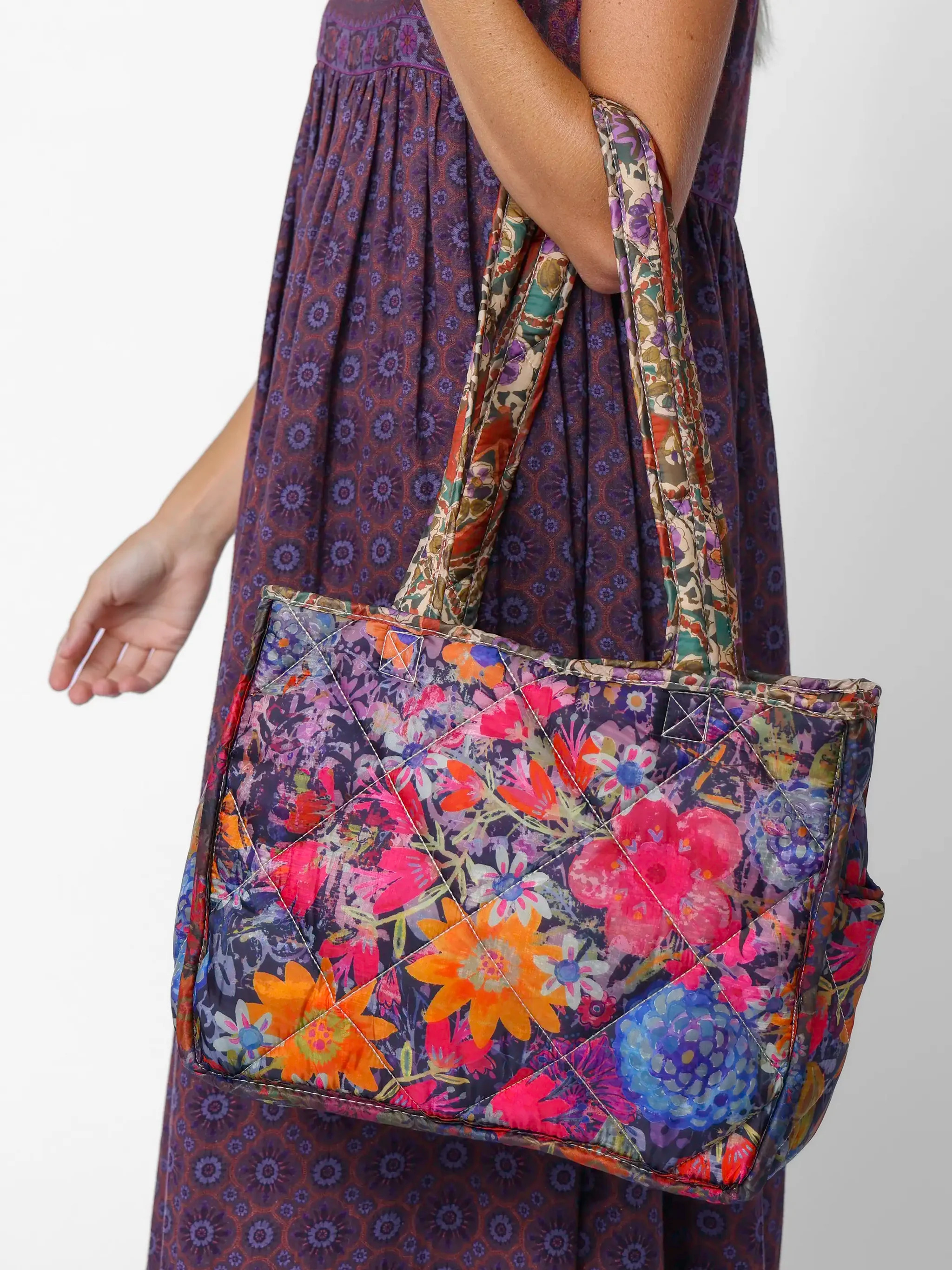 Reversible Puffy Tote Bag | Natural Life