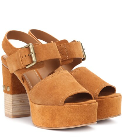 Suede plateau sandals | Mytheresa (IT)