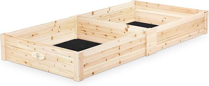 Boldly Growing Wooden Raised Garden Bed Kit – Large Outdoor Elevated Ground Planter Beds for Gr... | Amazon (US)