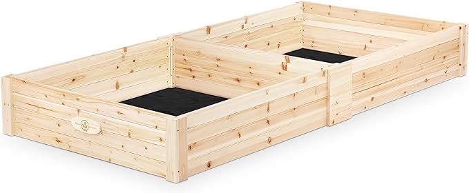 Boldly Growing Wooden Raised Garden Bed Kit – Large Outdoor Elevated Ground Planter Beds for Gr... | Amazon (US)